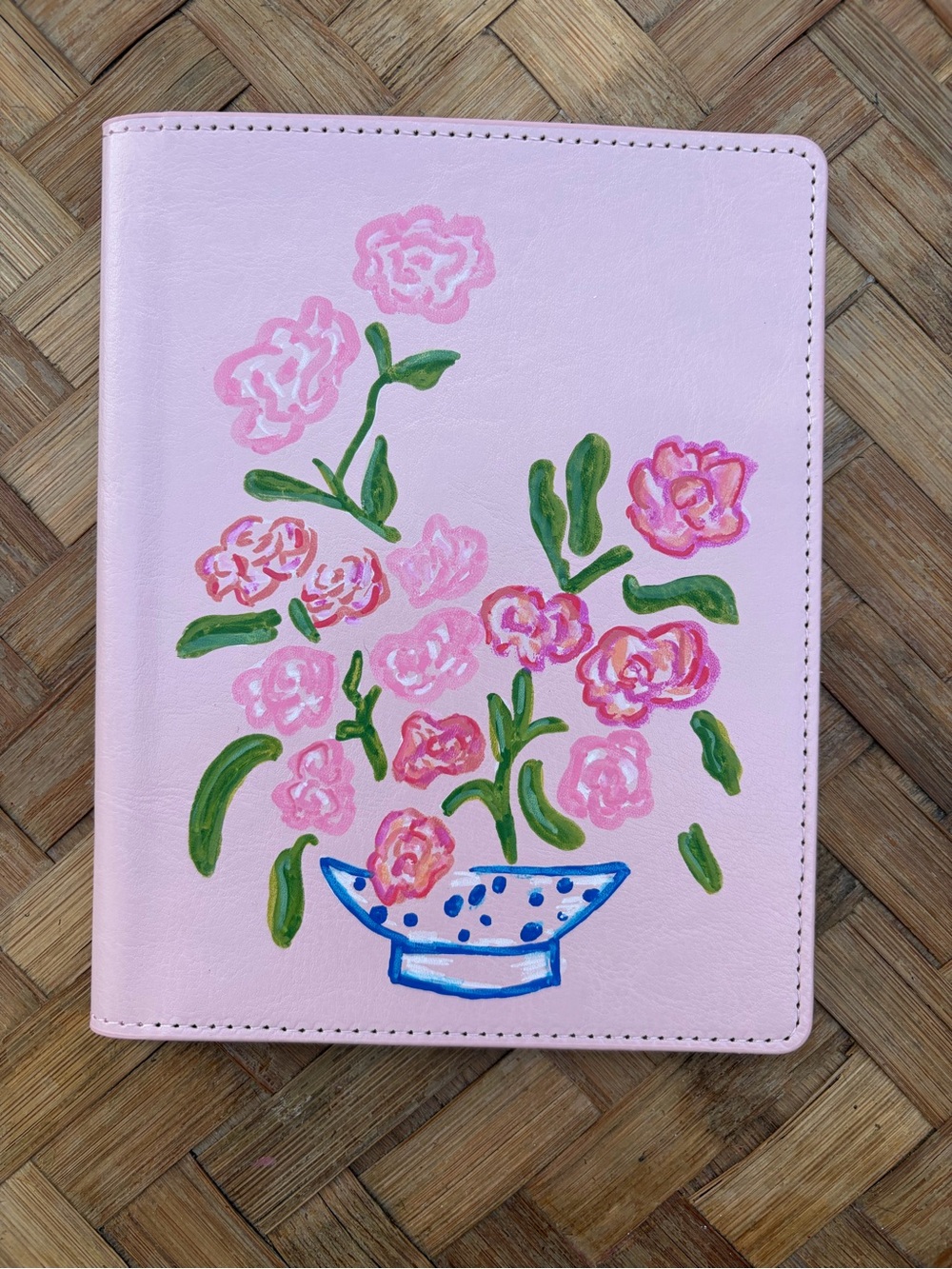 Hand Painted Mahjong Card Folio - Miss Darling